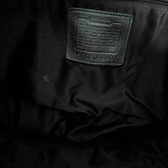 Coach Chocolate Suede Purse..Used 1 Time...Silver Hardware - Picture 2 of 3